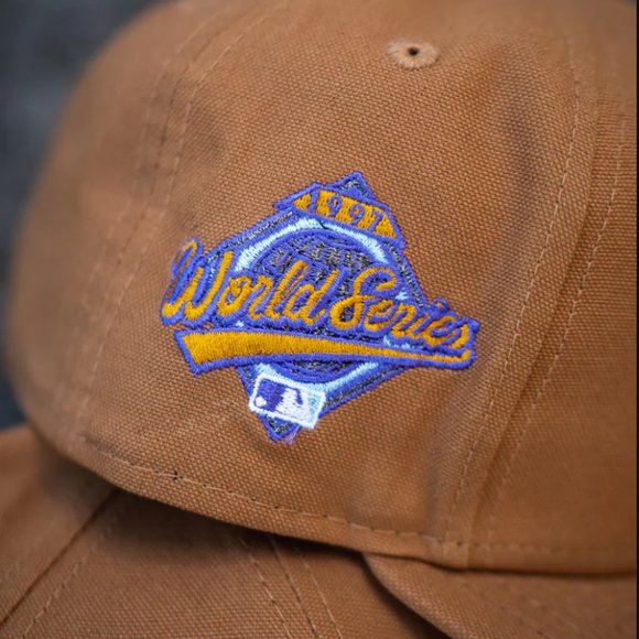 New Era Florida Marlins Khaki Pack Fitted Hat 97 World Series Patch - Picture 11 of 12